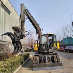 120型雙油缸輪式抓木機