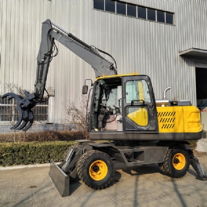 120型雙油缸輪式抓木機