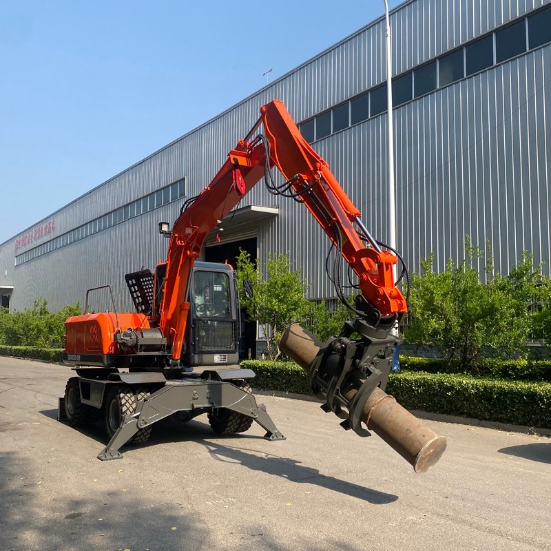 輪式抓木機(jī)在工地上怎么使用？