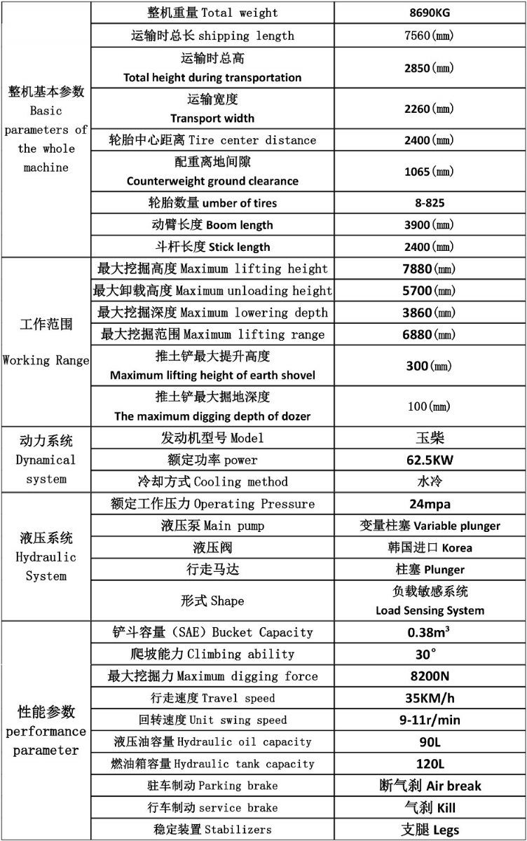 100型挖掘機(jī)