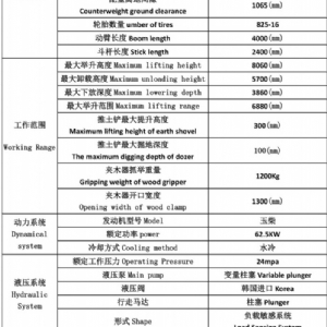 120型雙油缸輪式抓木機